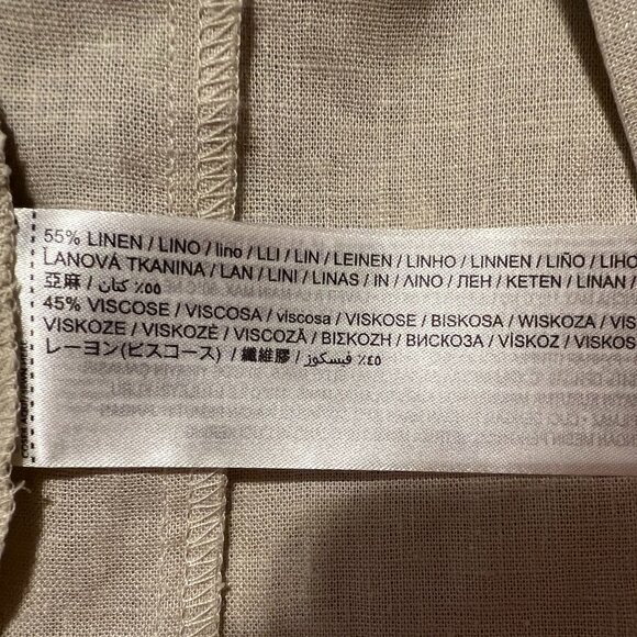 NEW- MANGO Linen Maxi Dress V-Neck, S - Picture 11 of 11